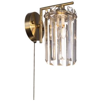 Бра Citilux Axis CL313413, E14, 60 Вт, бронзовый/прозрачный, классический стиль