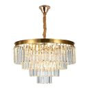 Подвесная люстра Citilux Ricky CL314153, 8×E14 по 60 Вт, золотой/прозрачный Подвесная люстра Citilux Ricky CL314153, 8×E14 по 60 Вт, золотой/прозрачный
