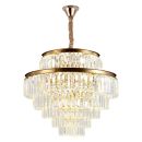 Подвесная люстра Citilux Ricky CL314273, 20×E14 по 60 Вт, золотой/прозрачный Подвесная люстра Citilux Ricky CL314273, 20×E14 по 60 Вт, золотой/прозрачный
