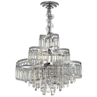 Подвесная люстра Citilux Naiad CL315151, 8×E14 по 40 Вт, хром/прозрачный
