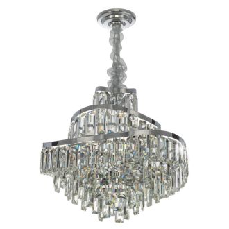Подвесная люстра Citilux Naiad CL315151, 8×E14 по 40 Вт, хром/прозрачный