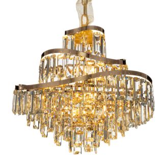 Подвесная люстра Citilux Naiad CL315152, 8×E14 по 40 Вт, золотой/прозрачный