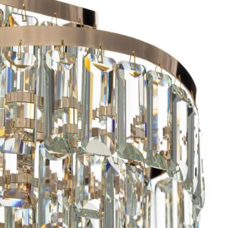Подвесная люстра Citilux Naiad CL315152, 8×E14 по 40 Вт, золотой/прозрачный