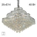 Подвесная люстра Citilux Naiad CL315191, 25×E14 по 40 Вт, хром/прозрачный Подвесная люстра Citilux Naiad CL315191, 25×E14 по 40 Вт, хром/прозрачный