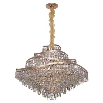 Подвесная люстра Citilux Naiad CL315192, 25×E14 по 40 Вт, золотой/прозрачный