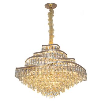 Подвесная люстра Citilux Naiad CL315192, 25×E14 по 40 Вт, золотой/прозрачный