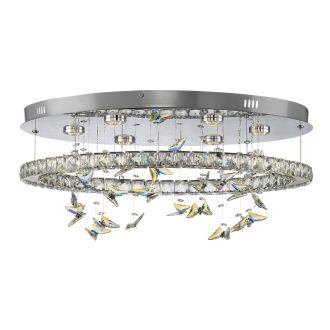 Накладная люстра Citilux Etera CL322050, LED 36 Вт, хром/прозрачный