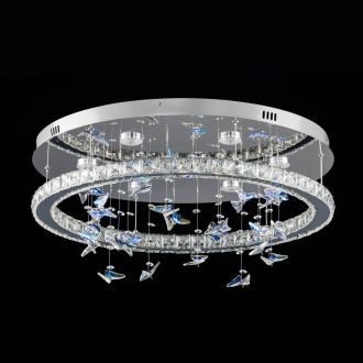Накладная люстра Citilux Etera CL322050, LED 36 Вт, хром/прозрачный