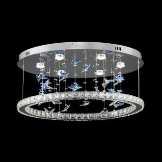 Накладная люстра Citilux Etera CL322050, LED 36 Вт, хром/прозрачный