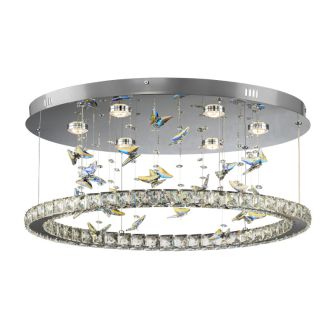 Накладная люстра Citilux Etera CL322050, LED 36 Вт, хром/прозрачный