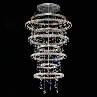 Каскадная люстра Citilux Etera CL322090, LED 180 Вт, хром/прозрачный