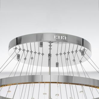 Каскадная люстра Citilux Etera CL322090, LED 180 Вт, хром/прозрачный