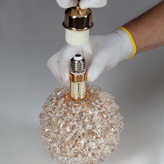 Подвесной светильник Citilux Cloudy CL323012, E27, 40 Вт, золотой/прозрачный