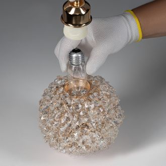 Подвесной светильник Citilux Cloudy CL323012, E27, 40 Вт, золотой/прозрачный