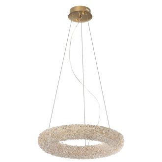 Подвесная люстра Citilux Cloudy CL323152, LED 45 Вт, золотой/прозрачный