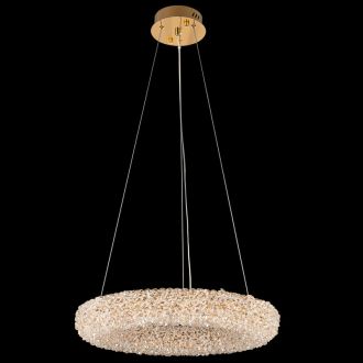 Подвесная люстра Citilux Cloudy CL323152, LED 45 Вт, золотой/прозрачный