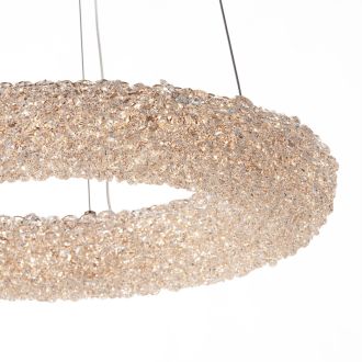 Подвесная люстра Citilux Cloudy CL323152, LED 45 Вт, золотой/прозрачный