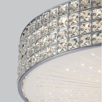 Накладная люстра Citilux Портал CL32410G1, LED 105 Вт, хром/прозрачный
