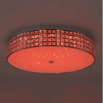 Накладная люстра Citilux Портал CL32410G1, LED 105 Вт, хром/прозрачный