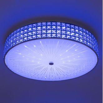 Накладная люстра Citilux Портал CL32410G1, LED 105 Вт, хром/прозрачный