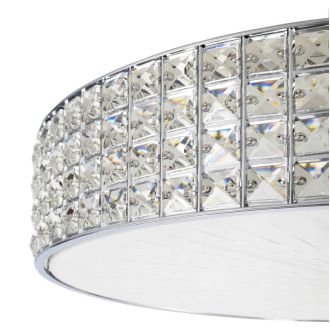Накладная люстра Citilux Портал CL32410G1, LED 105 Вт, хром/прозрачный