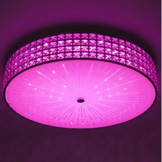 Накладная люстра Citilux Портал CL32410G1, LED 105 Вт, хром/прозрачный