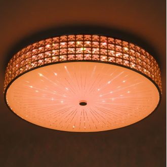 Накладная люстра Citilux Портал CL32410G1, LED 105 Вт, хром/прозрачный