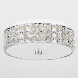 Накладная люстра Citilux Портал CL32413G1, LED 48 Вт, хром/прозрачный
