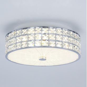 Накладная люстра Citilux Портал CL32413G1, LED 48 Вт, хром/прозрачный