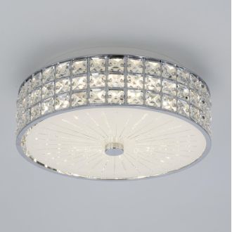 Накладная люстра Citilux Портал CL32413G1, LED 48 Вт, хром/прозрачный