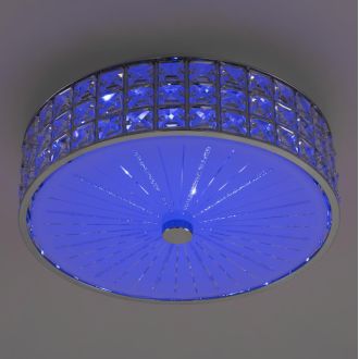 Накладная люстра Citilux Портал CL32413G1, LED 48 Вт, хром/прозрачный