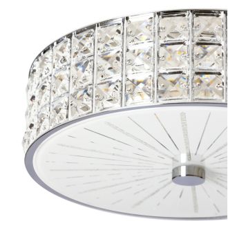 Накладная люстра Citilux Портал CL32413G1, LED 48 Вт, хром/прозрачный