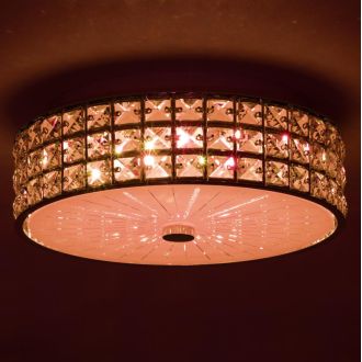 Накладная люстра Citilux Портал CL32413G1, LED 48 Вт, хром/прозрачный