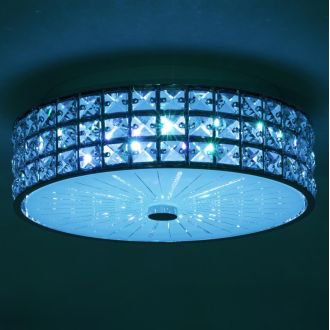 Накладная люстра Citilux Портал CL32413G1, LED 48 Вт, хром/прозрачный