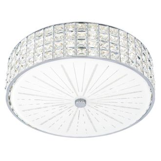 Накладная люстра Citilux Портал CL32415G1, LED 68 Вт, хром/прозрачный