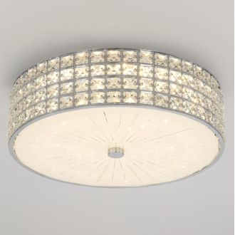 Накладная люстра Citilux Портал CL32415G1, LED 68 Вт, хром/прозрачный