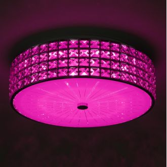 Накладная люстра Citilux Портал CL32415G1, LED 68 Вт, хром/прозрачный