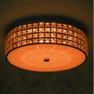Накладная люстра Citilux Портал CL32415G1, LED 68 Вт, хром/прозрачный