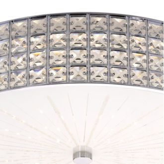 Накладная люстра Citilux Портал CL32418G1, LED 95 Вт, хром/прозрачный