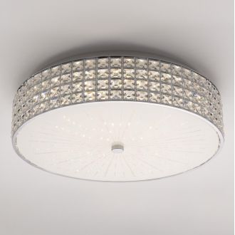 Накладная люстра Citilux Портал CL32418G1, LED 95 Вт, хром/прозрачный