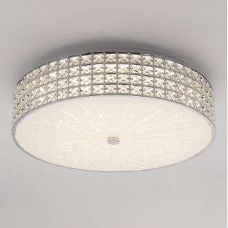 Накладная люстра Citilux Портал CL32418G1, LED 95 Вт, хром/прозрачный