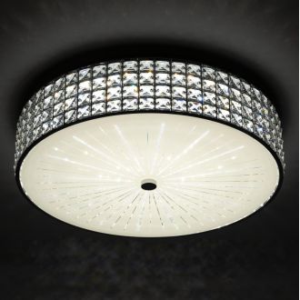 Накладная люстра Citilux Портал CL32418G1, LED 95 Вт, хром/прозрачный