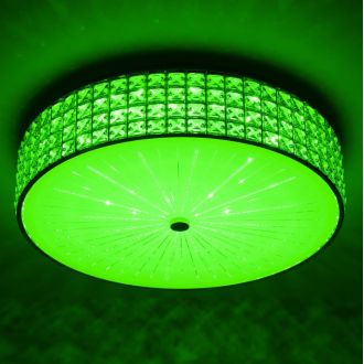 Накладная люстра Citilux Портал CL32418G1, LED 95 Вт, хром/прозрачный