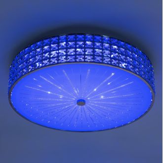 Накладная люстра Citilux Портал CL32418G1, LED 95 Вт, хром/прозрачный