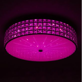 Накладная люстра Citilux Портал CL32418G1, LED 95 Вт, хром/прозрачный