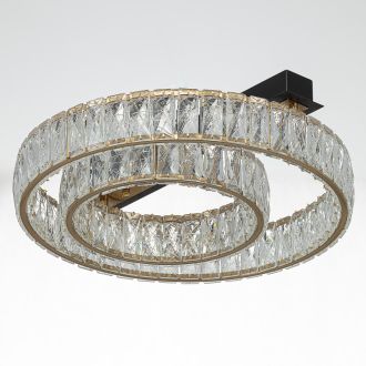 Накладная люстра Citilux Palant CL325152, LED 32 Вт, черный/прозрачный
