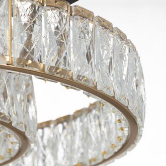 Накладная люстра Citilux Palant CL325152, LED 32 Вт, черный/прозрачный