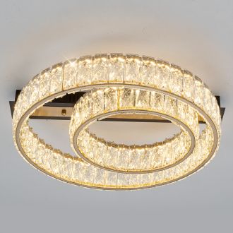 Накладная люстра Citilux Palant CL325152, LED 32 Вт, черный/прозрачный