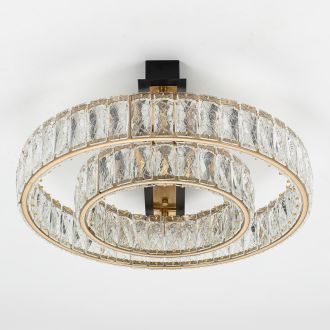 Накладная люстра Citilux Palant CL325152, LED 32 Вт, черный/прозрачный