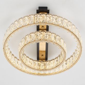 Накладная люстра Citilux Palant CL325152, LED 32 Вт, черный/прозрачный